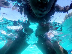 Cul, Bikini, Noir ébène, Hard, Interracial, De plein air, Chatte, Nénés