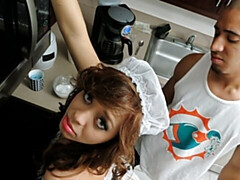 Grosser arsch, Grosser schwanz, Blasen, Natürlichen titten, Rotschopf, Kurzes haar, Jungendliche (18+), Titten
