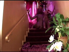 Gode, Doigter, Hard, Embrassement, Lesbienne, Chatte, Rasée, Serré