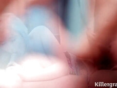 Tussi, Braunhaarige, Vollbusig, Doppelpenetration, Reif, Natürlichen titten, Flotter dreier, Titten