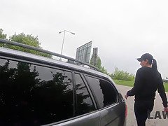 Watch lee anne, the sexy lawyer, get drilled by security guards while obeying the law