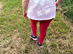 Slapping her small tits until swollen big