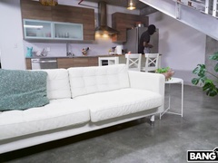 黒人, フェラチオ, イく瞬間, ラティーナ, 怪物, 小柄, 剃毛, オッパイの