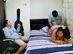 デカパイ, 中出し, 浮気する, ハードコア, キス, ラティーナ, 三人, オッパイの