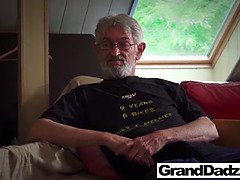 Blasen, Grossvater, Hd, Lecken, Muschi, Eng, Titten