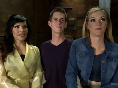 Anal, Mamada, Pareja, Látex, Trio