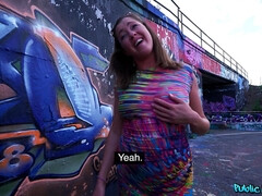 Enthousiasteling, Bedriegen, Lul, Sperma in gezicht, Buiten, Doordringend, Gezichtspunt, Openbaar