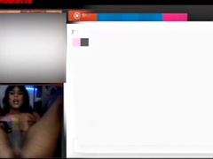 Enthousiasteling, Lieveling, Grote lul, Bruinharig, Handbeurt, Latijnse vrouw, Masturbatie, Webcamera