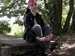 Alluring teen with an edge is ready to star in her first porn