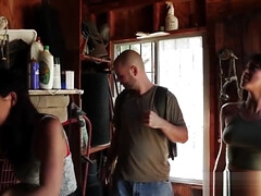 デカチン, フェラチオ, カワイイ, チン, Hd, ティーン, 三人, オッパイの