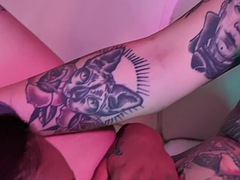 Enthousiasteling, Lieveling, Zwart, Zwart, Lesbisch, Tatoeage