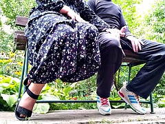 Leie, Gehörnter ehemann, Spermaladung, Reif, Im freien, Russisch, Titten, Ehefrau