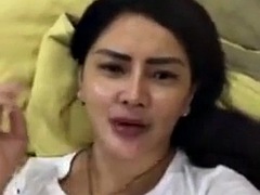 デカパイ, インドネシア人, 淫乱熟女, 乳首, オッパイの, ウェブカメラ