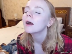 素人, ブロンド, 下着, 赤毛, 一人, ティーン, オッパイの, ウェブカメラ