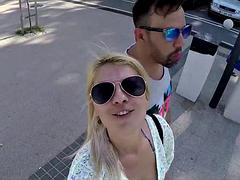 デカチン, デカパイ, ブロンド, イく瞬間, 指いじり, 淫乱熟女, ルーマニア人, 一人