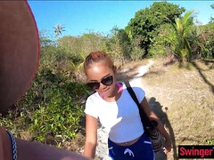 Amateur, Asiatique, Grosse bite, Brunette brune, De plein air, Pov, Public, Thaïlandaise