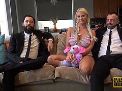 Busty Sub London River Dominated In 3way