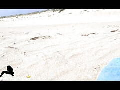 Strand, Süss, Masturbation, Öffentlich, Muschi, Solo, Jungendliche (18+), Spanner