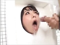 Asiático, Chica, Japonés, Orinar