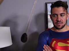 Arschlecken, Fetisch, Schwul, Handjob, Muskel, Büro, Tätowierung, Uniform