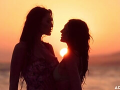 Sensual babes Charlotte Sins and Tori Easton enjoy dick-riding