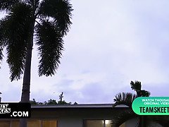 捕まる, 衣服着たままセックス, チン, Hd, 禁句, ティーン, 三人, オッパイの