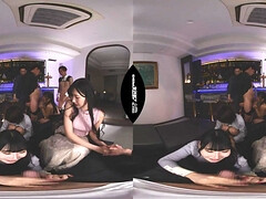 Aziatisch, Kont, Groep, Japaans, Masturbatie, Gezichtspunt, Kut duiken, Tieten likken