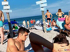 amateur Hot Topless Bikini nymphs Spied by voyeur At Beach