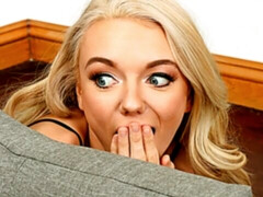 お尻, ブロンド, フェラチオ, バック, 手コキする, 異人種間, ティーン, 三人