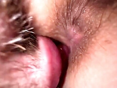 Teen Girl Cums Fast from Ass Licking in Truck Cabin - Close-Up HD POV