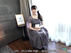 Japanese housewife Tomoko has huge tits
