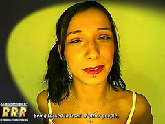 Sandra - Cute Cum Drinker [AI Enhanced] - vintage group sex with facial cumshots
