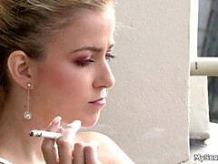 Blondine, Blasen, Betrug, Tschechisch, Schwanz, Hardcore, Abendanzug, Ablutschen