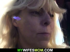 ブロンド, フェラチオ, イく瞬間, 熟年, アウトドア