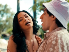 Aziatisch, Lul, Vriendin, Zoenen, Likken, Vrijster, Buiten, Tatoeage