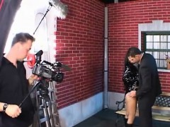 Pijpbeurt, Bruinharig, Sperma shot, Vingeren, Openbaar