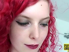 Sadomasochismus, Blasen, Fetisch, Hd, Zierlich, Rotschopf, Schreiend, Jungendliche (18+)