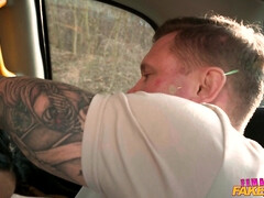 フェラチオ, 茶髪の, 車, チェコ