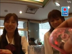 Mamada, Pajear, Japonés, Público, Secretaria, Medias largas, Juguetes, Voyeur