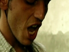 Dark-haired temptress surrenders to wild passion in garden