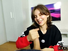 Enthousiasteling, Anaal, Aziatisch, Kont, Grote lul, Blond, Sperma, Ruw