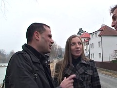 Tussi, Grosser schwanz, Tschechisch, Lingerie, Im freien, Flotter dreier