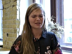 Victoria masturbates in a sexy nightie and stockings