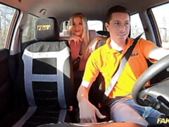 素人, デカパイ, ブロンド, フェラチオ, 車, パンティ, ガリガリ, ティーン