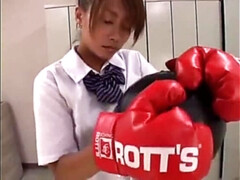 Japanese Schoolgirl Boxer Humps Around