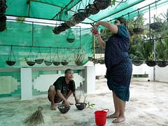 お尻, デカ尻, デカパイ, フェラチオ, 中出し, インド人, 淫乱熟女, オマンコ