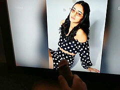 Ananya Pandey cum spit tribute