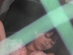 Japanese slut masturbates