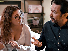 Enthousiasteling, Bizar, Pijpbeurt, Gezin, Natuurlijke tieten, Klein, Gezichtspunt, Kousen