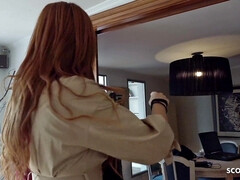 Verrückt, Spermaladung, Schwanz, Deutsch, Hardcore, Milf, Mutti, Rotschopf